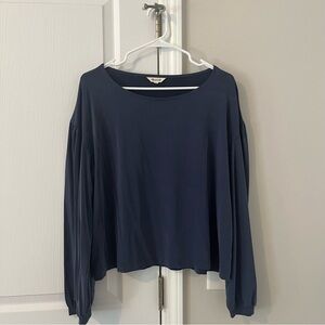 Madewell Navy Long Sleeve Top